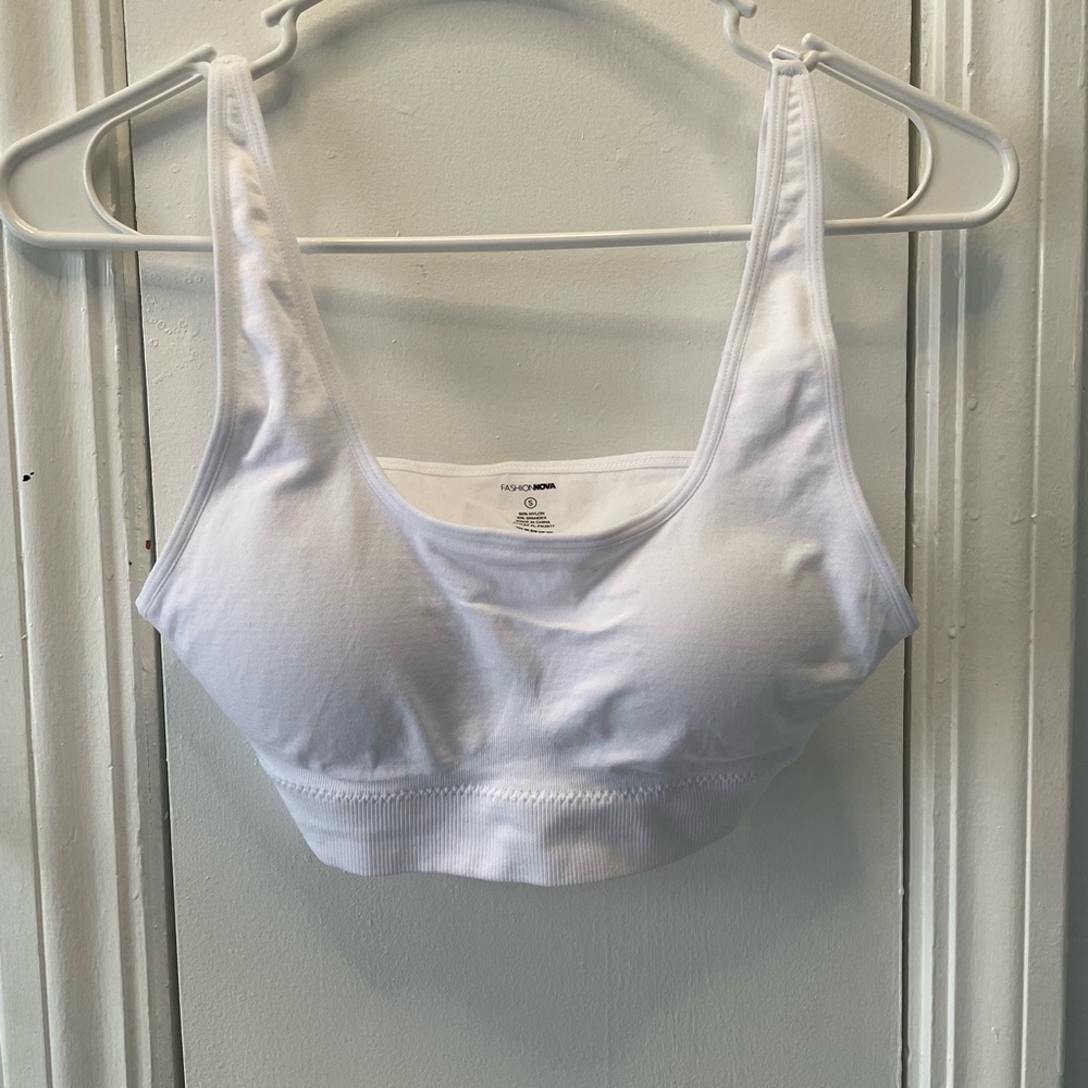 Fashion Nova Black and White Bralette - Picture 4 of 9